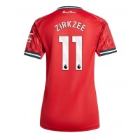 Stroje piłkarskie Manchester United Joshua Zirkzee #11 Koszulka Podstawowej dla damskie 2025-26 Krótki Rękaw